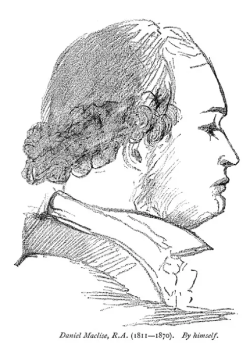 Gerahmter Druck : Daniel Maclise (Selbstporträt) Gerahmter Druck : Daniel Maclise (Selbstporträt)