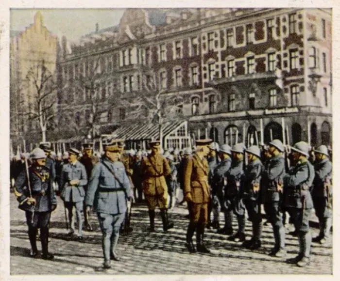 Gerahmter Druck : Danzig Freistaat 1920 Gerahmter Druck : Danzig Freistaat 1920