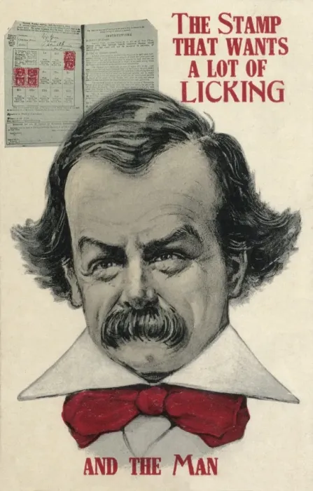 Gerahmter Druck : David Lloyd George - Postkarte Gerahmter Druck : David Lloyd George - Postkarte