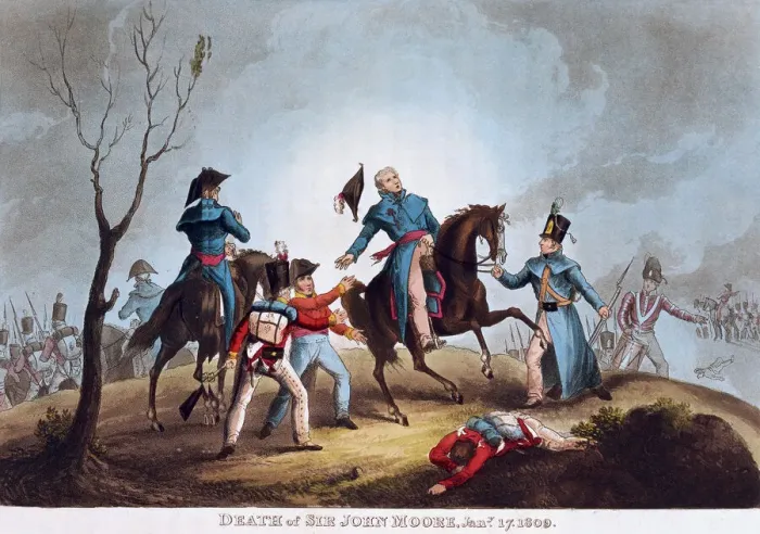 Gerahmter Druck : Tod des Sir John Moore Gerahmter Druck : Tod des Sir John Moore