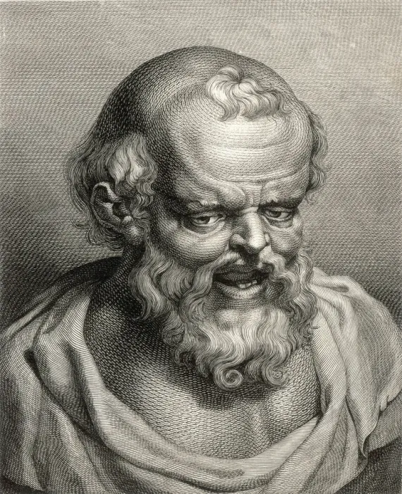 Gerahmter Druck : Demokritos / Blake / Rubens Gerahmter Druck : Demokritos / Blake / Rubens