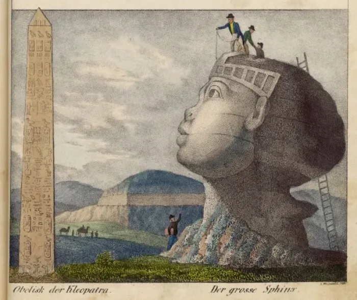 Gerahmter Druck : Denon am Sphinx Gerahmter Druck : Denon am Sphinx
