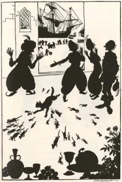 Gerahmter Druck : Dick Whittingtons von Arthur Rackham Gerahmter Druck : Dick Whittingtons von Arthur Rackham