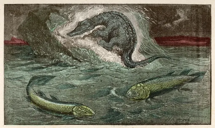 Gerahmter Druck : Protosaurus Gerahmter Druck : Protosaurus
