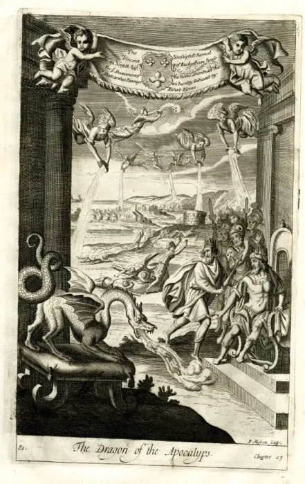 Gerahmter Druck : Der Drache der Apokalypse Gerahmter Druck : Der Drache der Apokalypse