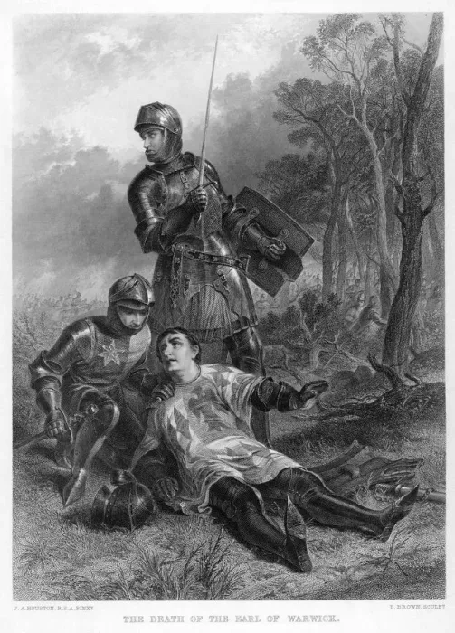 Gerahmter Druck : Herr von Warwick-Königsmak Gerahmter Druck : Herr von Warwick-Königsmak