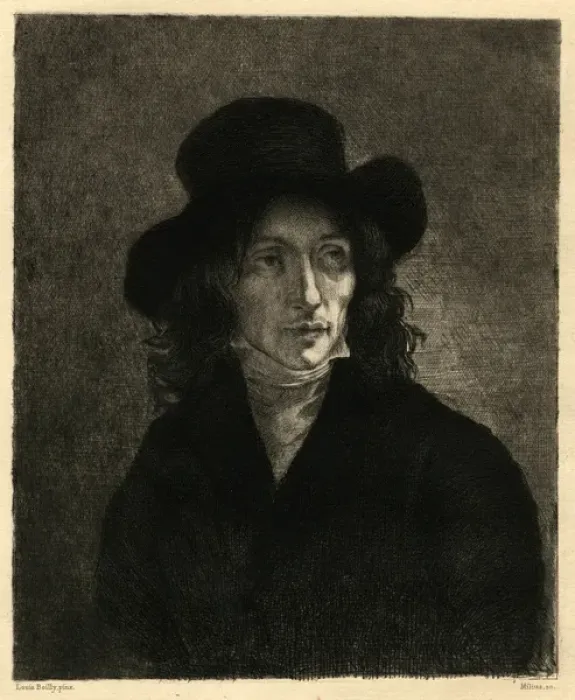 Gerahmter Druck : Eduard Schwabe