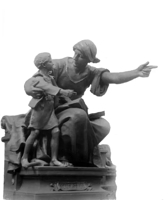 Gerahmter Druck : Bildungstatue Gerahmter Druck : Bildungstatue