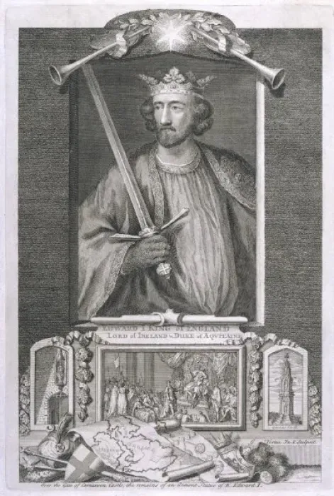 Gerahmter Druck : Edward der erste / Verteut Gerahmter Druck : Edward der erste / Verteut