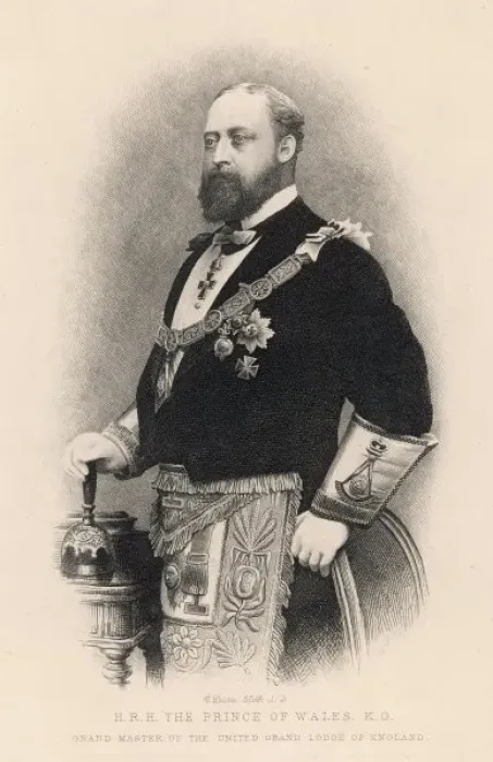 Gerahmter Druck : Edward VII als Mönch