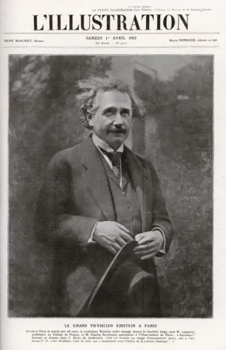 Gerahmter Druck : Albert Einstein, Ilse in 1922 Gerahmter Druck : Albert Einstein, Ilse in 1922