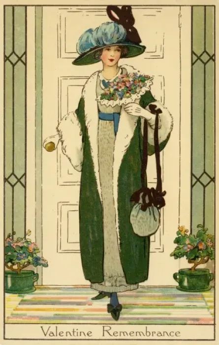 Gerahmter Druck : An elegante Dame Gerahmter Druck : An elegante Dame