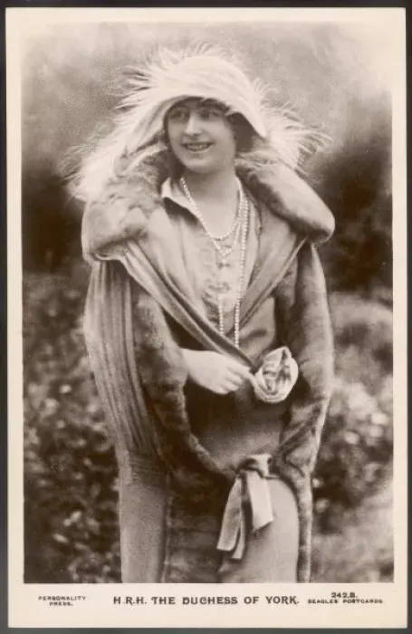 Gerahmter Druck : Elisabeth von Bowes-Lyon