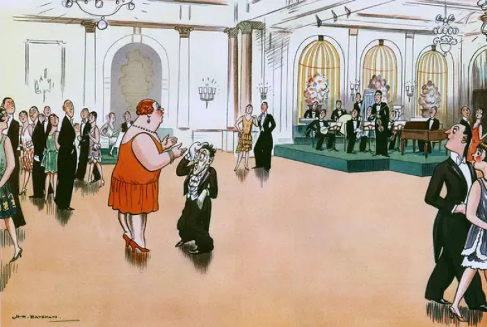 Gerahmter Druck : Die dritte Aufführung von H.M.Bateman Gerahmter Druck : Die dritte Aufführung von H.M.Bateman