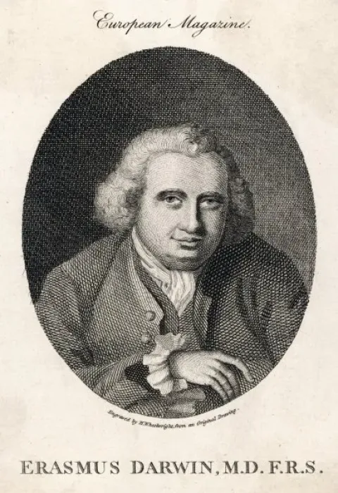 Gerahmter Druck : Wright, Erasmus von Darwin Gerahmter Druck : Wright, Erasmus von Darwin