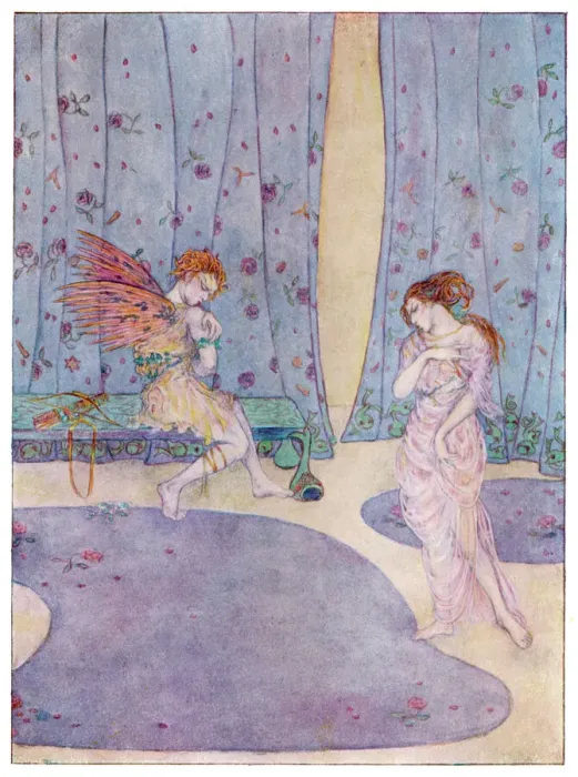 Gerahmter Druck : Eros und Psyché – 6 Gerahmter Druck : Eros und Psyché – 6