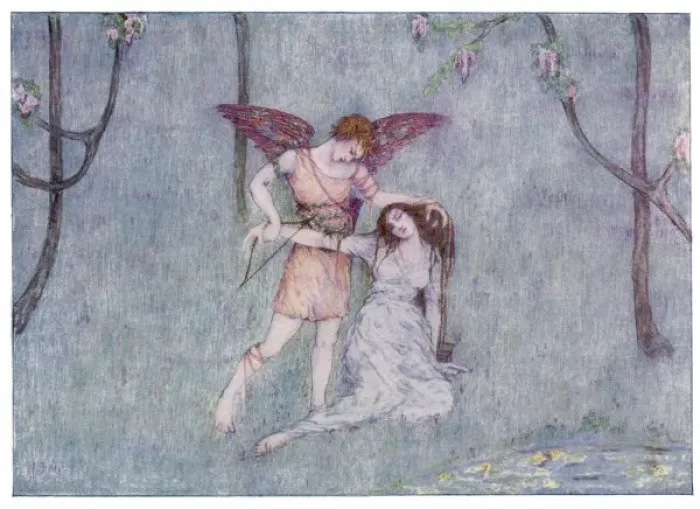 Gerahmter Druck : Eros und Psyché – 7 Gerahmter Druck : Eros und Psyché – 7