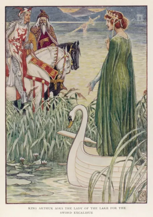 Gerahmter Druck : Excalibur Wunschte Gerahmter Druck : Excalibur Wunschte