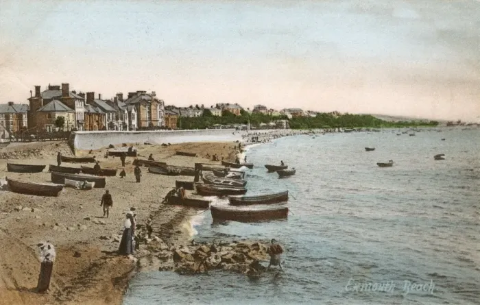 Gerahmter Druck : Exmouth Strand, Devon Gerahmter Druck : Exmouth Strand, Devon