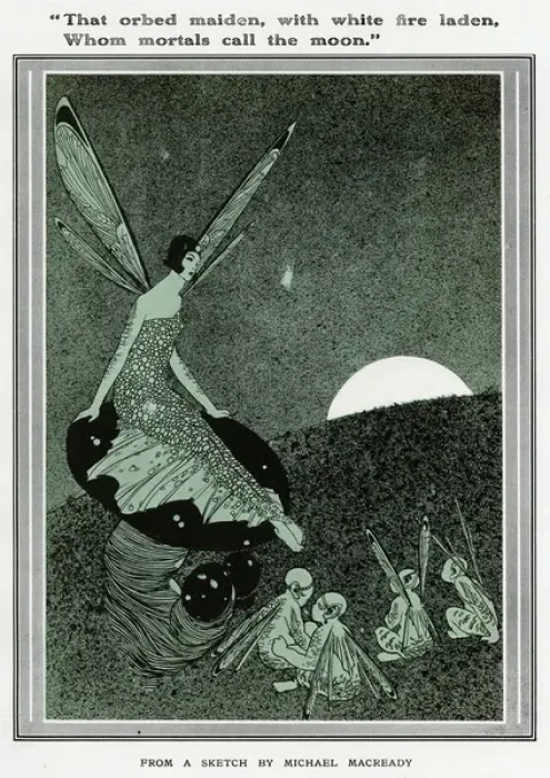 Gerahmter Druck : Fairytauben von Michael Macready Gerahmter Druck : Fairytauben von Michael Macready