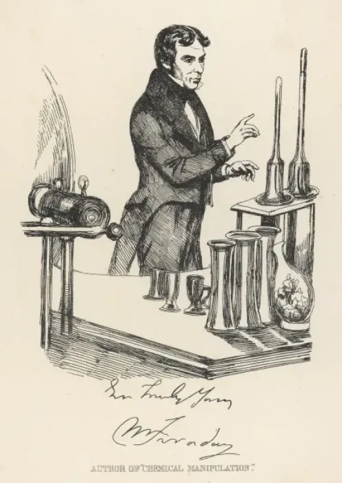 Gerahmter Druck : Faraday / Maclise / Fraser Gerahmter Druck : Faraday / Maclise / Fraser
