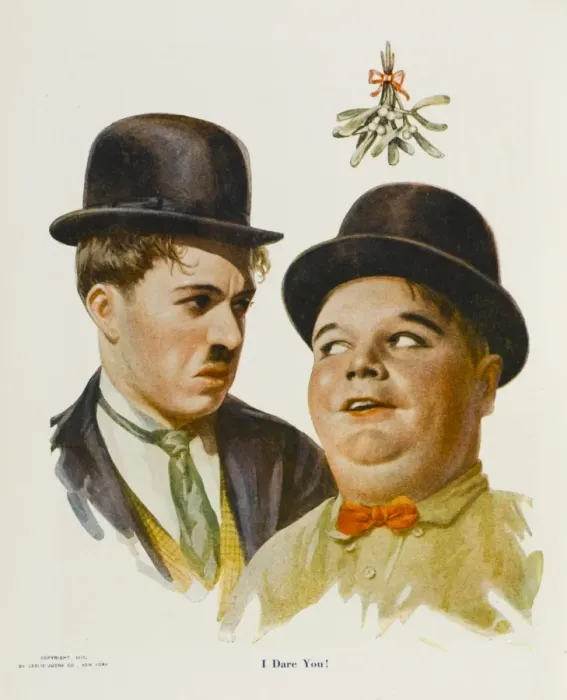 Gerahmter Druck : Fett Arbuckle / Chaplin Gerahmter Druck : Fett Arbuckle / Chaplin