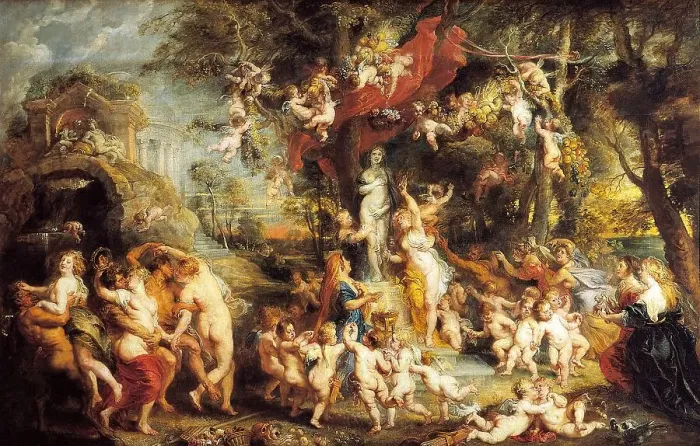 Gerahmter Druck : Fest der Venus Gerahmter Druck : Fest der Venus