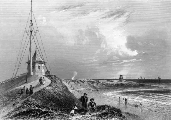 Gerahmter Druck : FLEETWOOD. Die Strandpromenade in Fleetwood-on-Wyre, Lancaster Gerahmter Druck : FLEETWOOD. Die Strandpromenade in Fleetwood-on-Wyre, Lancaster
