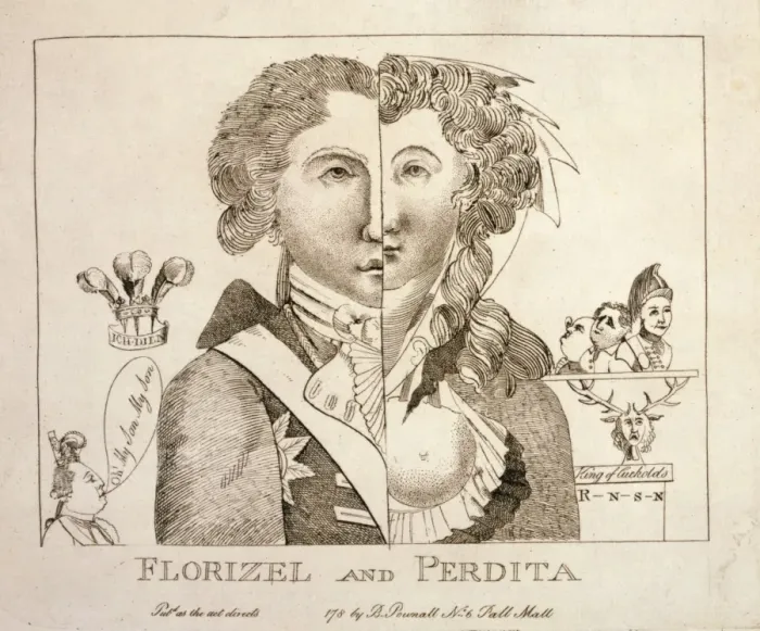 Gerahmter Druck : Perdita und Florizel Gerahmter Druck : Perdita und Florizel