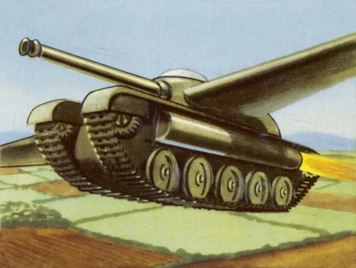 Gerahmter Druck : Fliegendes Panzerfahrzeug Gerahmter Druck : Fliegendes Panzerfahrzeug
