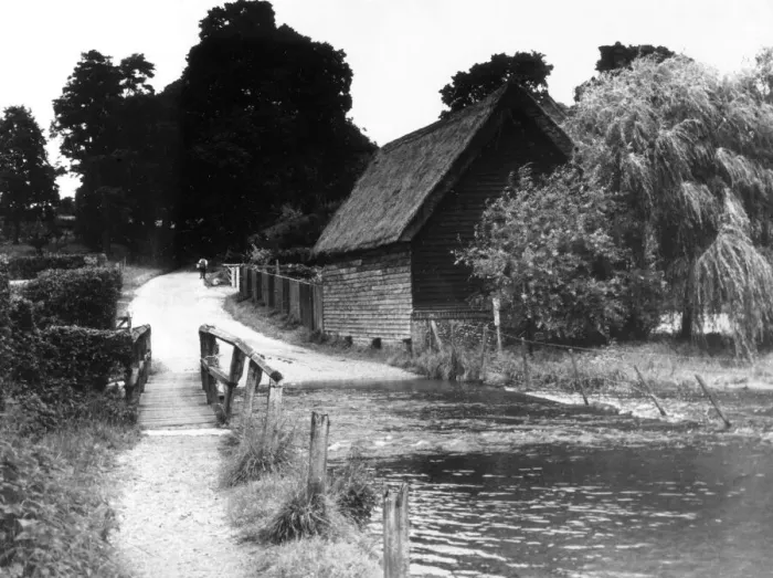 Gerahmter Druck : Ford am Fluss Lea Gerahmter Druck : Ford am Fluss Lea