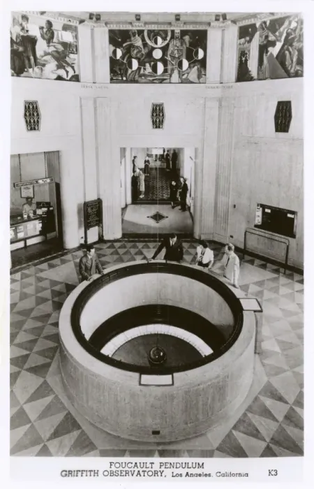 Gerahmter Druck : Foucaults Pendelstab, Griffith Observatory, Los Angeles, USA Gerahmter Druck : Foucaults Pendelstab, Griffith Observatory, Los Angeles, USA