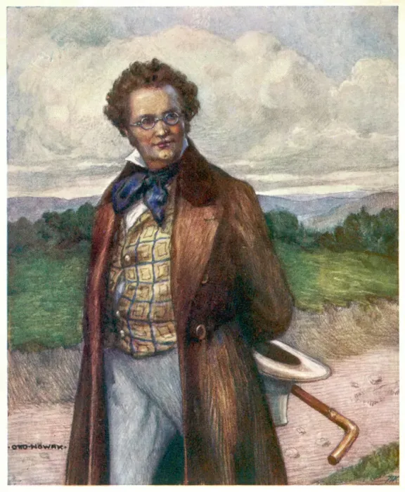 Gerahmter Druck : Franz Schubert und Nowak Gerahmter Druck : Franz Schubert und Nowak