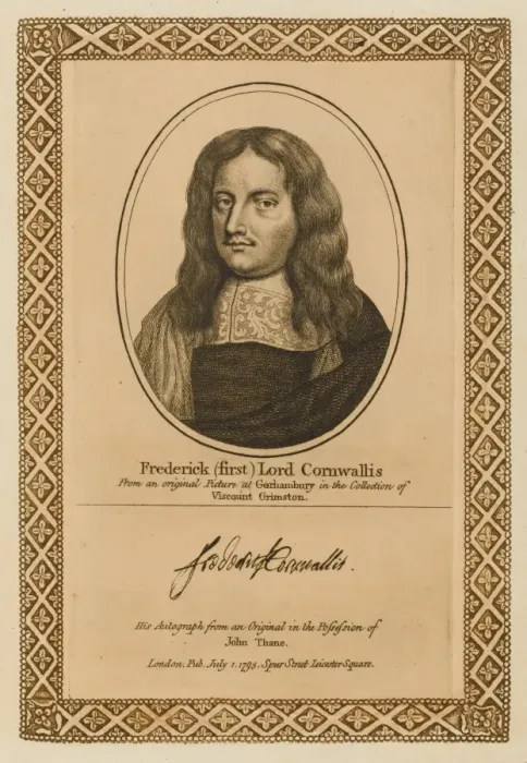 Gerahmter Druck : Friedrich Cornwallis Gerahmter Druck : Friedrich Cornwallis