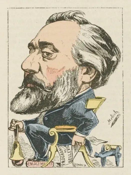 Gerahmter Druck : Trombinoskop / Gambetta