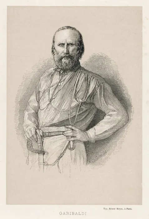 Gerahmter Druck : Garibaldi / Colette 1860 Gerahmter Druck : Garibaldi / Colette 1860