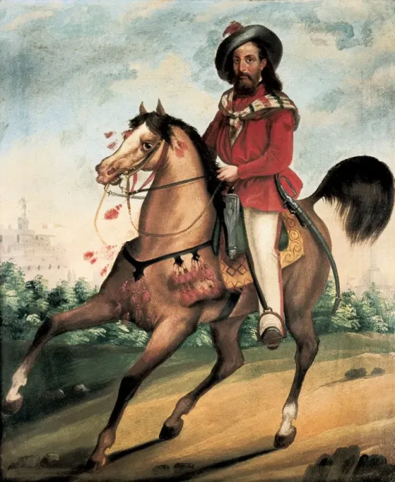 Gerahmter Druck : Garibaldi Roms verteidigt Gerahmter Druck : Garibaldi Roms verteidigt