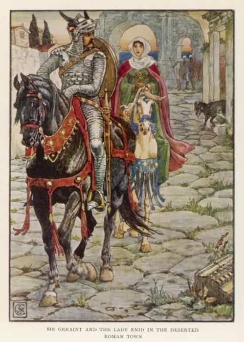 Gerahmter Druck : Geraint und Enid Gerahmter Druck : Geraint und Enid
