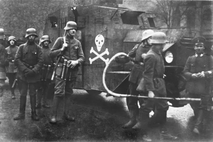 Gerahmter Druck : Deutsches Freikorps Gerahmter Druck : Deutsches Freikorps