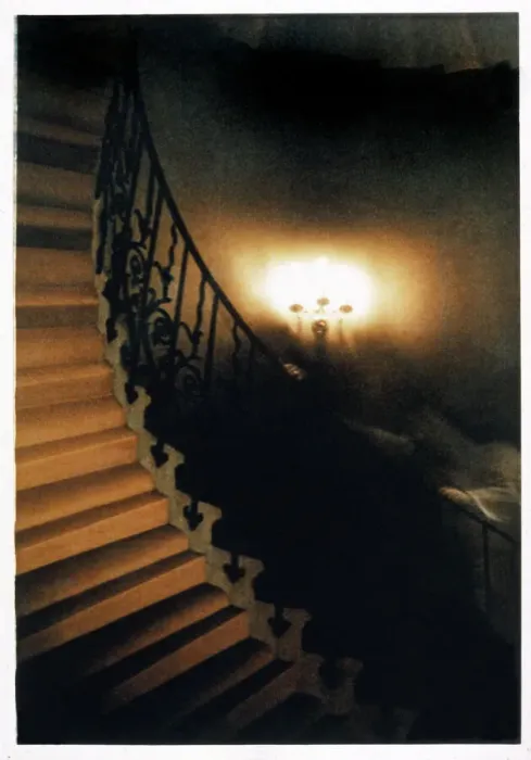 Gerahmter Druck : Geist auf der Lilien-Treppe des Queen's Hauses Gerahmter Druck : Geist auf der Lilien-Treppe des Queen's Hauses