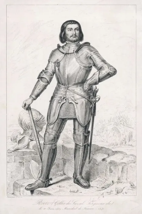 Gerahmter Druck : Giles de Rais
