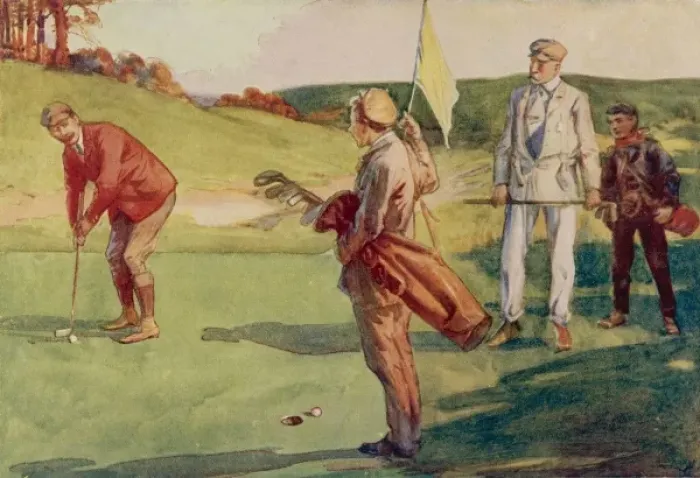 Gerahmter Druck : Golffeuertreiben Gerahmter Druck : Golffeuertreiben