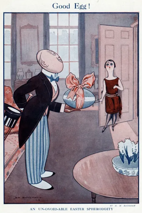 Gerahmter Druck : Gutes Ei von H.M.Bateman Gerahmter Druck : Gutes Ei von H.M.Bateman