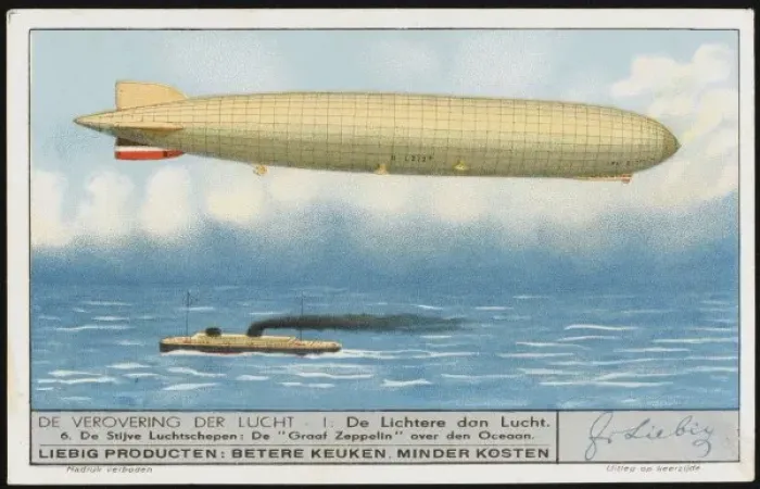 Gerahmter Druck : Luftschiff Graf Zeppelin Gerahmter Druck : Luftschiff Graf Zeppelin