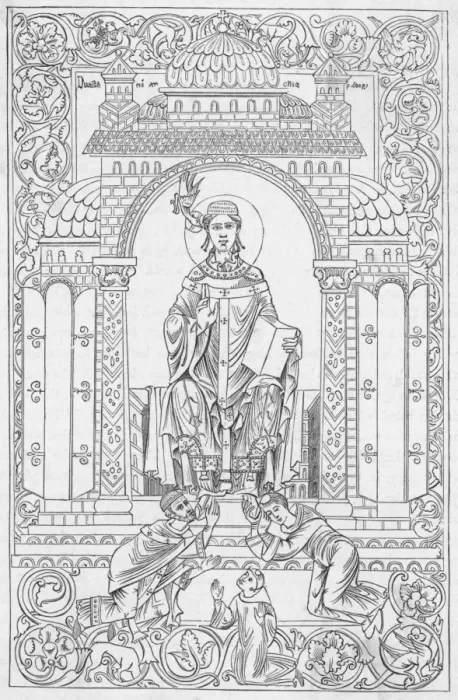 Gerahmter Druck : Gregor VII / Heiliger Dunstan Gerahmter Druck : Gregor VII / Heiliger Dunstan