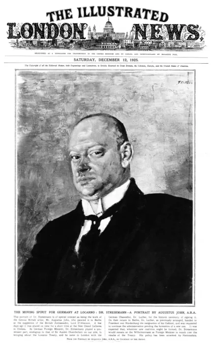 Gerahmter Druck : Gustav Streesemann Gerahmter Druck : Gustav Streesemann