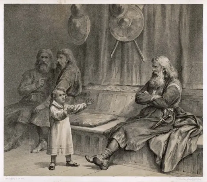 Gerahmter Druck : Haakon / Erbschaft Gerahmter Druck : Haakon / Erbschaft
