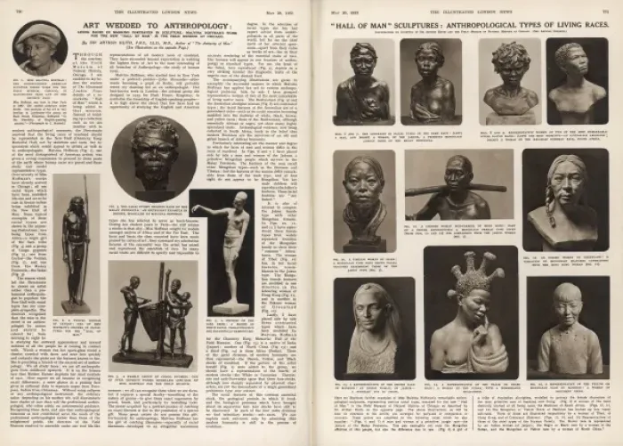 Gerahmter Druck : Skulpturen im Menschenhalle von Malvina Hoffman Gerahmter Druck : Skulpturen im Menschenhalle von Malvina Hoffman