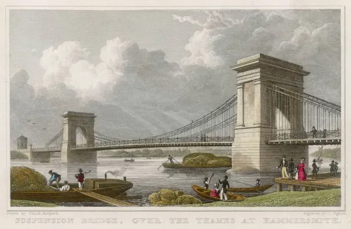 Gerahmter Druck : Hammerersmithbrücke 1812 (C) Gerahmter Druck : Hammerersmithbrücke 1812 (C)