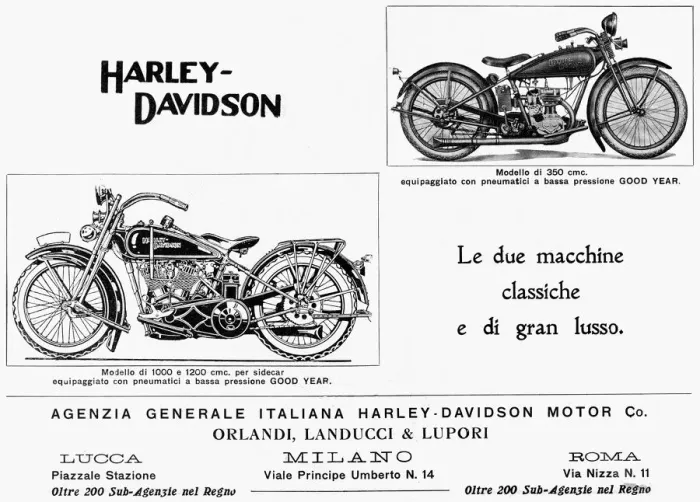 Gerahmter Druck : Harley-Davidson-Werbung Gerahmter Druck : Harley-Davidson-Werbung